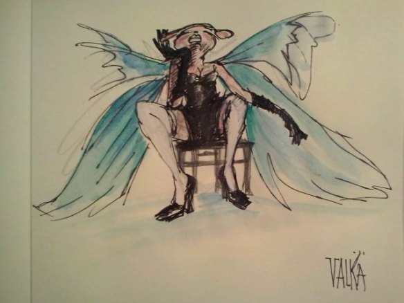 "My baby butterfly" © Valka. Croquis